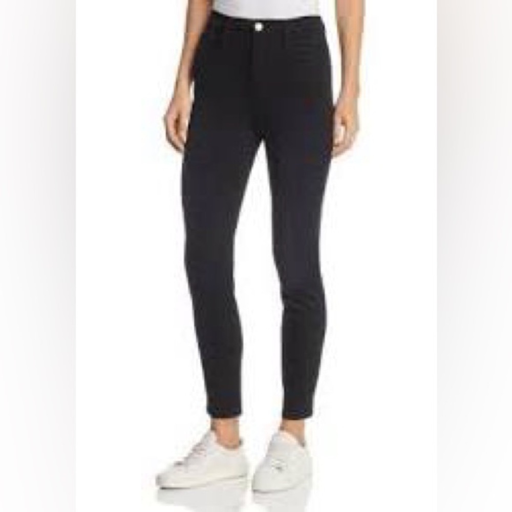 Frame Ali High Rise Cigarette Jeans in Noir - NEW - Size 26